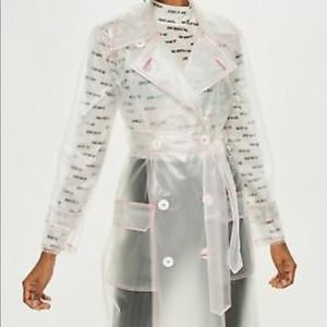 TOPSHOP TRANSPARENT RAINCOAT